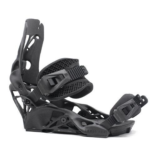 Black snowboard binding 3d printed