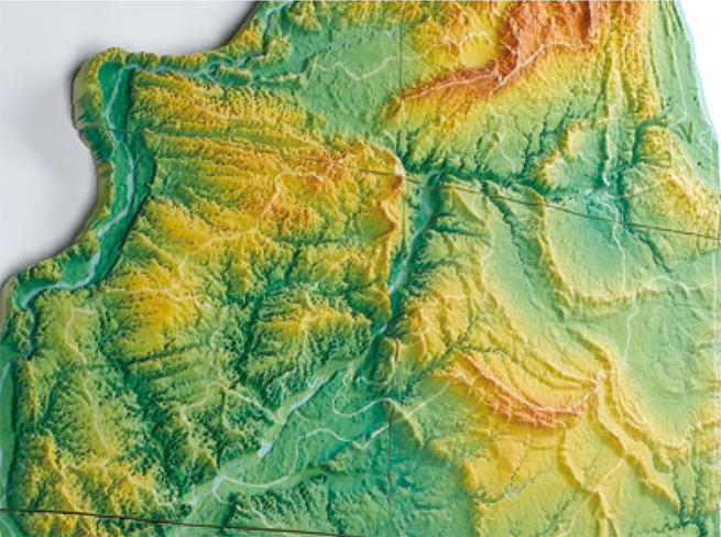 3D Print in colour of landscape 