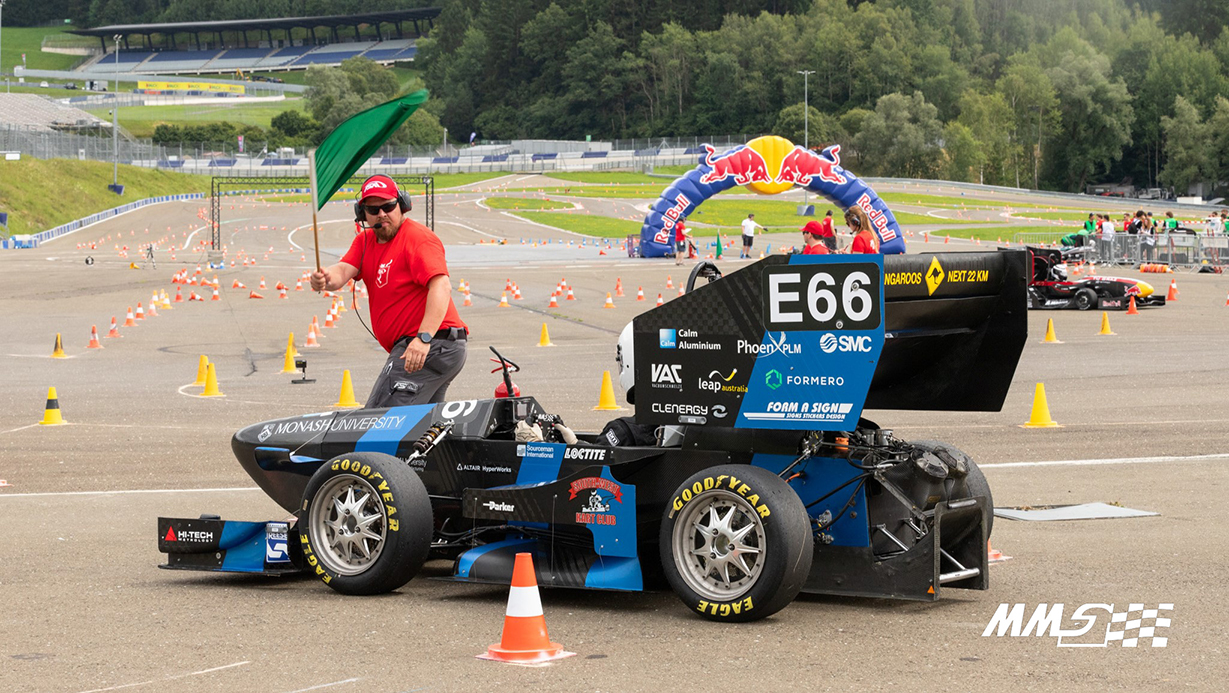 M24 driving at the Red Bull Ring during Formula Student Austria