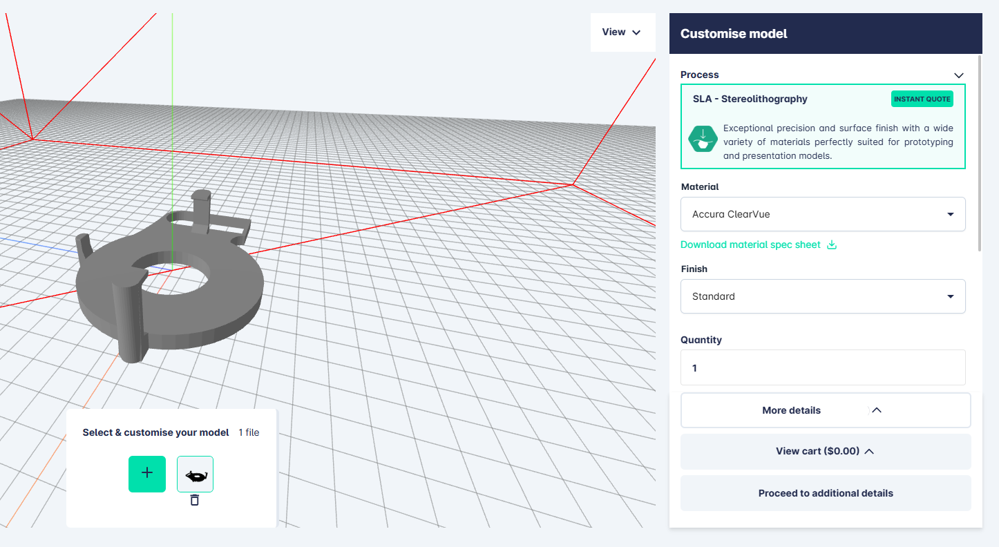 3D Printing Service Online Ordering Platform